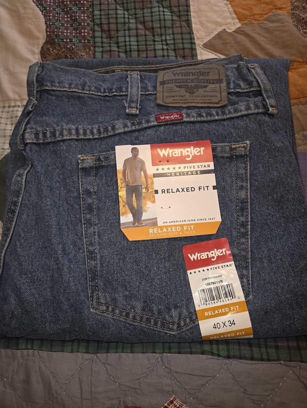 Mens Wrangler Relaxed Fit Jeans